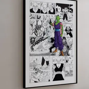 Manga Poster - Piccolo - Curated Manga Panels Poster