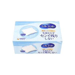 UNICHARM Silcot Cotton Facial Puff 82 Pieces