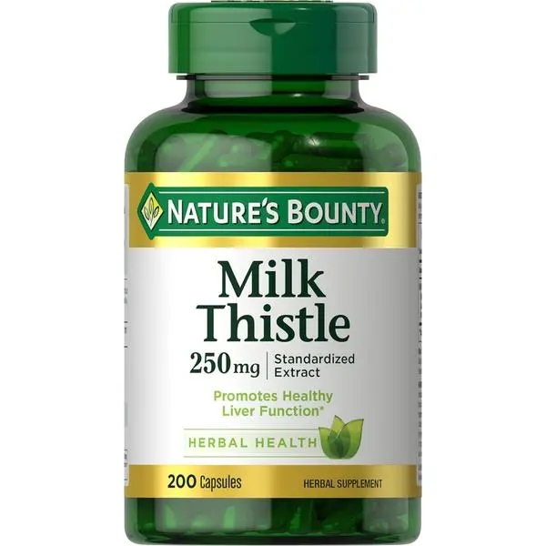 Nature's Bounty Milk Thistle 250 mg Capsules 200 ea