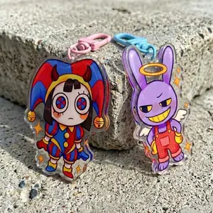 The Amazing Digital Circus Acrylic Keychain, TADC Jax &  Pomni Bag Charms