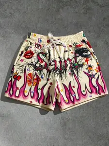 Sail flame shorts for men and women, full Graphic print summer beach shorts, outdoor shorts for both men and women, Streetwear street style casual shorts, trendy brand shorts, 2026 bottom pants, Y2K