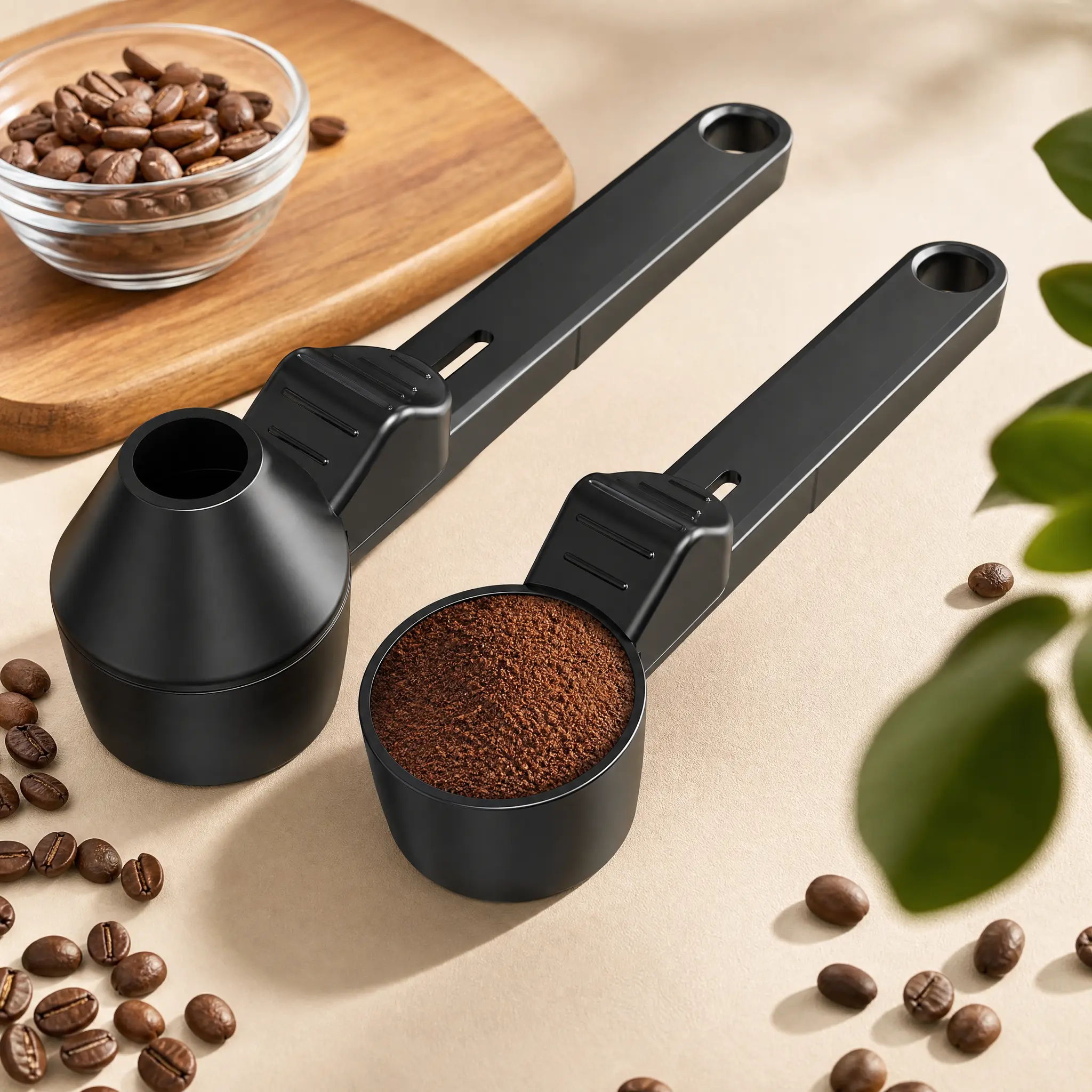 Multifunctional Coffee Spoon with Funnel, Capacity Scoop for Reusable K-Cup Refillable Pods & Ground Brews, Home & Festive Party Supplies Accessory