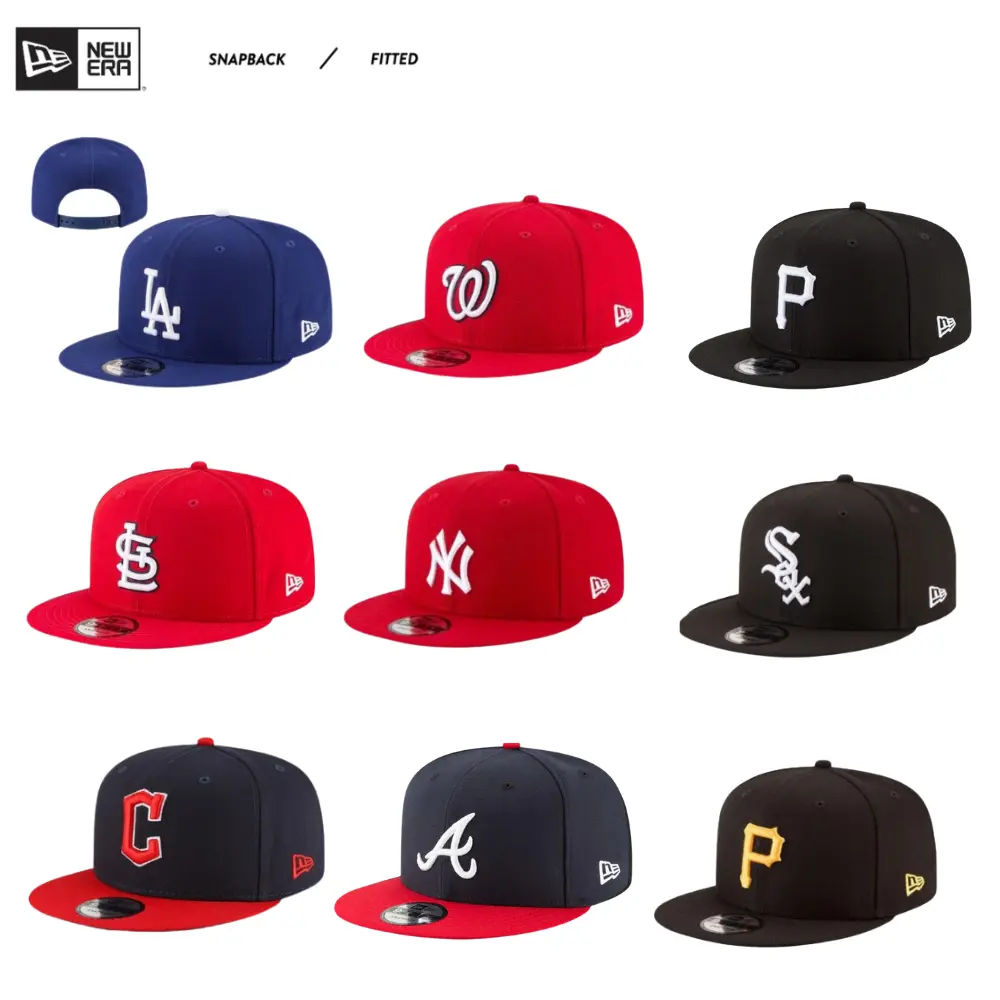 New Era NY Yankees & LA Dodgers MLB 9FORTY 59FIFTY Snapback – Unisex Fitted Baseball Cap, Gorras de Béisbol Hombre Mujer, Adjustable Trucker Hat, Moda Urbana USA 2026, Streetwear Urban Style, Classic Sport Look, Viral TikTok