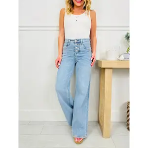 Three of a Kind Tummy Control Wide Leg Jeans in Three Inseams