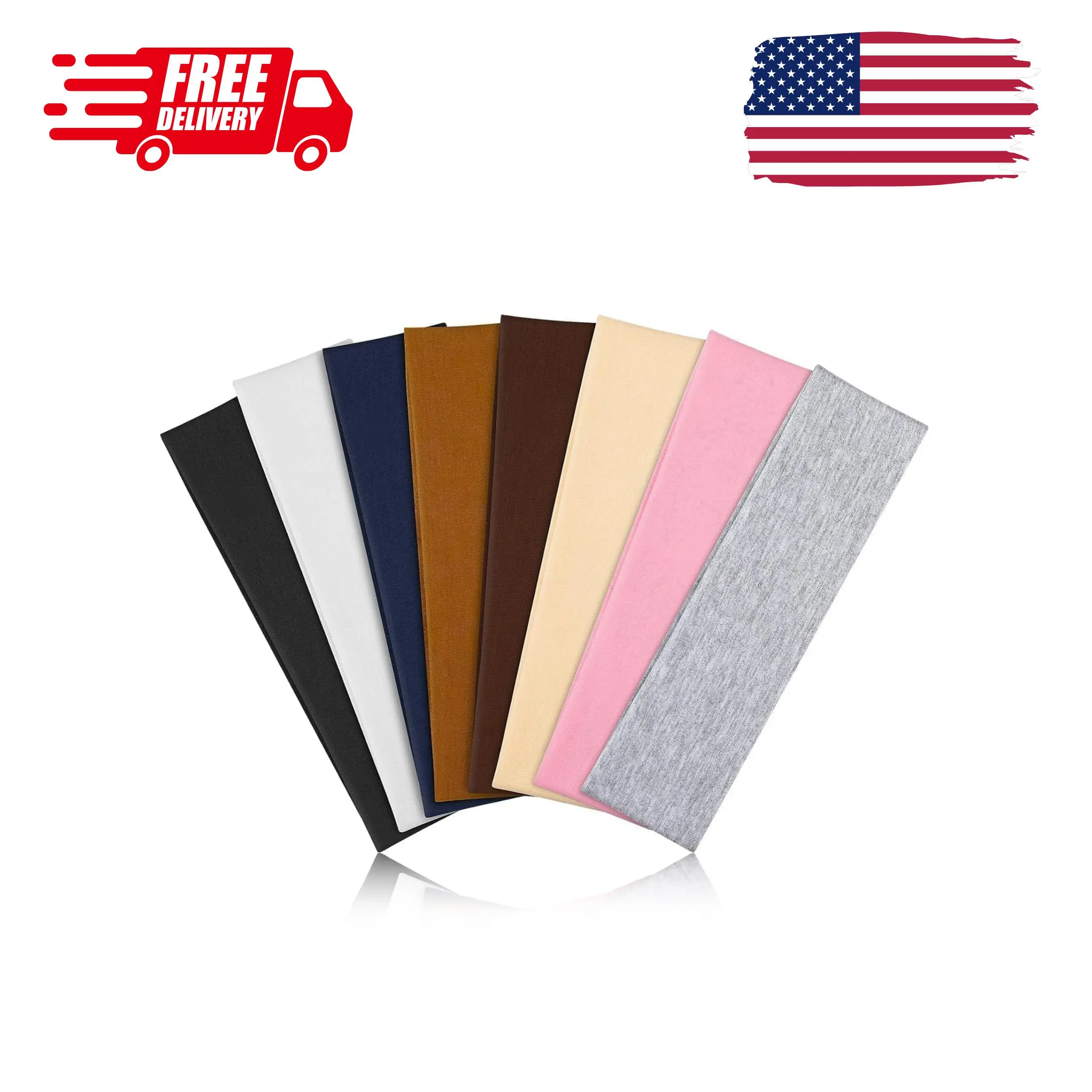 8 Pcs Headbands for Women's Hair Accessory Non Slip Stretchy