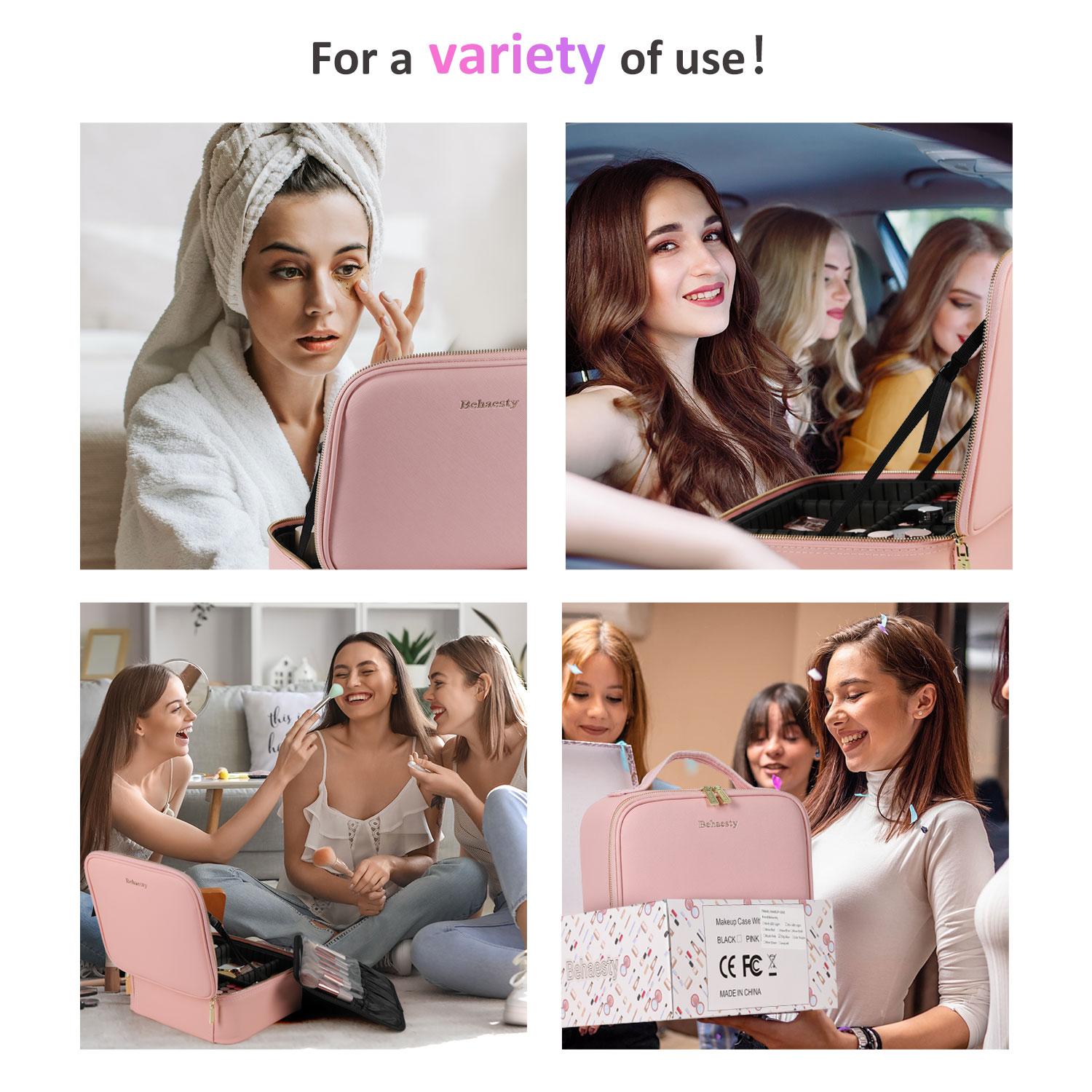 Portable Makeup Bag Colorful Matte Waterproof, TikTokShopBlackFriday Customizable Storage, Perfect for Travel  Makeuporganizer  Pouch, Made for Girls on the Go Zipper