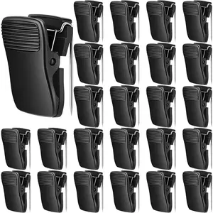 Fabric Panel Cubicle Clips Accessories Fabric Partition Panel Hooks for Office Photos Notes Memos Black 25 Pcs
