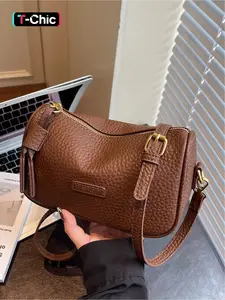 High end fashion trend handbag tote bag solid color simple and versatile single shoulder bag stylish diagonal shoulder bag Crossbody Shoulder Purses suitable for work, daily commuting, play armpit bag