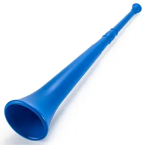 Brybelly Holdings  26 in. Plastic Vuvuzela Stadium Horn, Collapses to 14 in. - Blue
