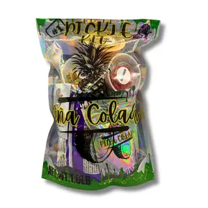 Gringas Pina Colada Pickle Kit with candy toppings