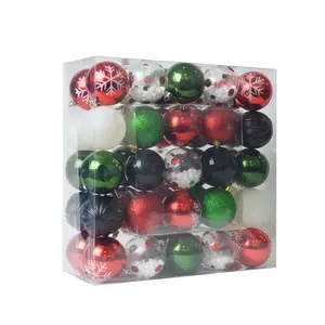 Christmas Decor Ornament Set, Mix Color - Pack of 50