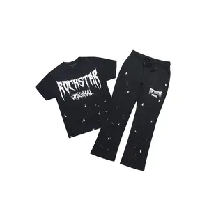 Twinkle Black/White T-Shirt/Relaxed Track Set