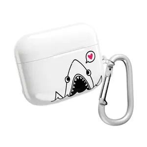 Cute Shark with Heart AirPod Case | Cute Shark Illustration AirPods Case