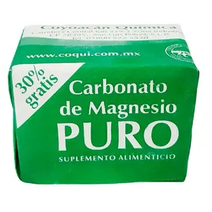 Cloruro de Magnesio Magnesium Carbonato de Magnesio PURO Square 7 gr - Cubos de Magnesio - Natural, Healthcare Dietary