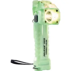 Pelican Right Angle LED Flashlight - 484 Lumens, Photoluminescent Body, 3 Alkaline Batteries Included (Model 034100-0361-247), Led Light