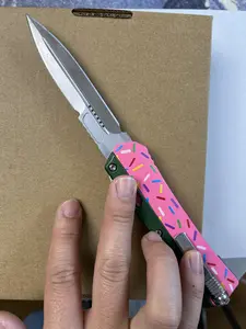 Portable Donut Green Knife,Belt Clip EDC Knife,Kitchen Fruit Knife