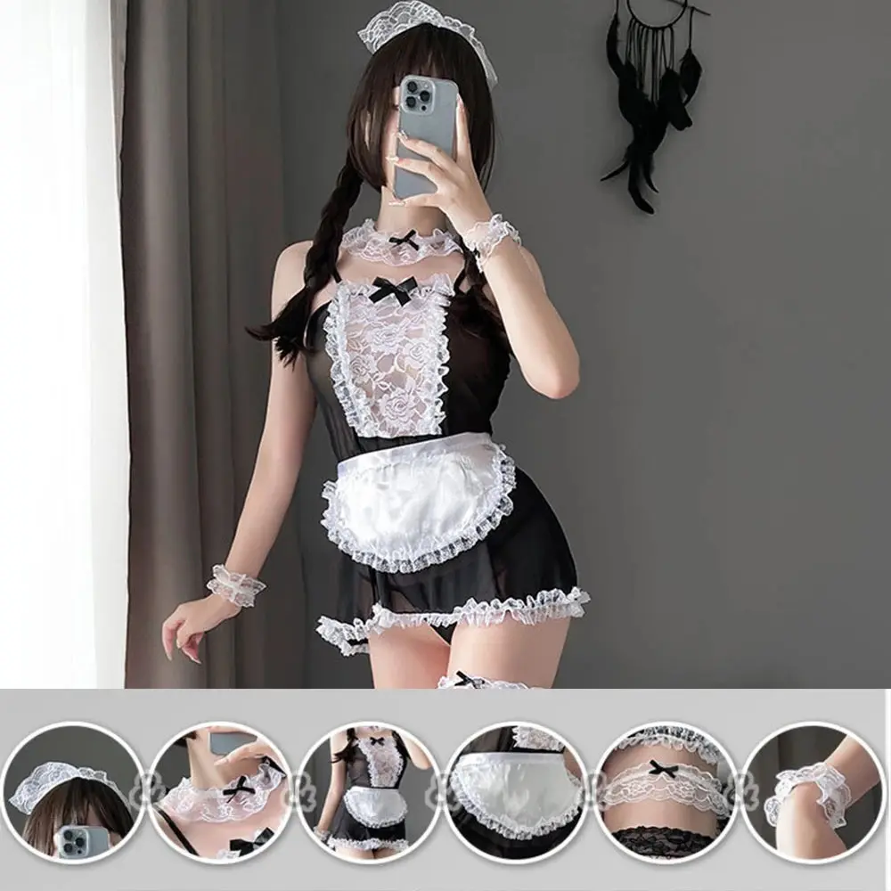 Sexy Women's Maid Cosplay Costume Set