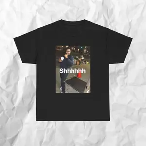 LUCKI "Shhhhhh" Graphic T-Shirt, Meme Shirt, Funny Shirt, Rapper T-Shirt