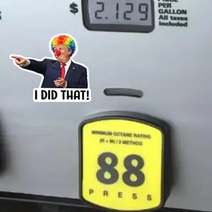 Trump I Did That Die-cut Stickers, Gas Pump, Price Stickers