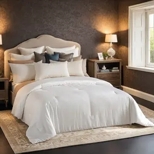 Ultra Soft Fluffy Lightweight Comforter, All-Season Breathable Soft Quilt Core dreamy duvet bed set Luxurious Goose Feather Down quilted king puffed blanket scandinavian sleep method bedding insert