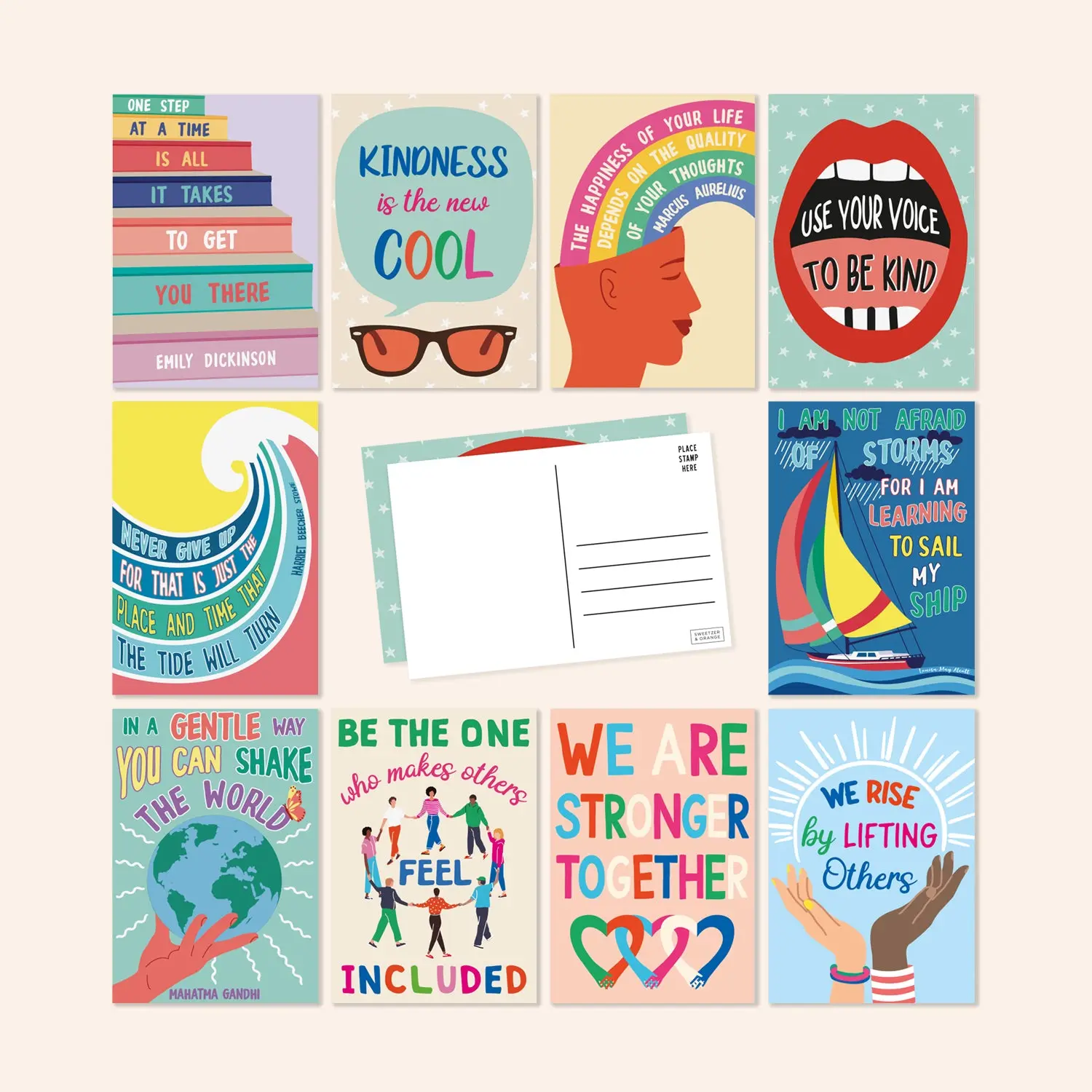 Growth Mindset and Kindness Postcards | Set of 60