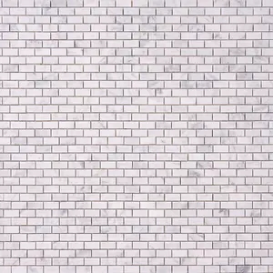 Carrara White Marble Baby Brick 12x12 Mosaic Polished/Honed