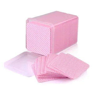 Professional Nail Polish Remover Wipes, UV Gel Cleaning Paper Towels, Odorless Manicure Prep & Finish Tool, Boxed Nail Art Cleaner, Nail Care