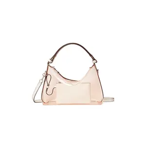 Tory Burch Mellow Clear Shoulder Bag in Flamingo Pink