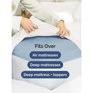 Extra Deep Pocket Queen Sheet Set - 4 Piece Breathable & Cooling Bed Sheets - Hotel Luxury Sheet Set - Ultra Soft, Wrinkle Free & Comfy - Easily Fits Extra Deep Mattresses - Deep Pocket White Sheets