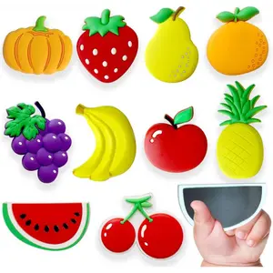 Cute Fruit Fridge Magnets for Toddlers, Large Size Magnetic Toys for Kids, Baby Safe Refrigerator Magnets, Refrigerator Decorating Magnet, Gift Idea for Babies Aged 3+