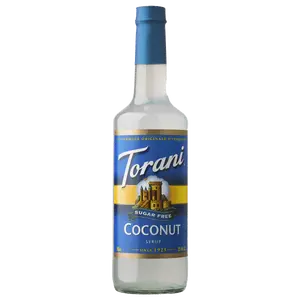 Torani Sugar Free Coconut Coffee Syrup for Beverages & Desserts- Bottle (750mL)