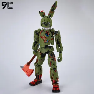 9L3D Printed FNAF Freddy Fazbear's Pizza Springtrap Toys Action Figures Anime Model Lucky13 Dummy13 Titan13 Ornaments Gifts