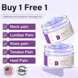 【Buy 1 Get 1 Free】Purple Gel Pain Relief / Joint Care Gel for Knee Back Shoulder Neck Muscle Pain, Body Care Massage Cream Gel, Healthcare Body Joint Oil