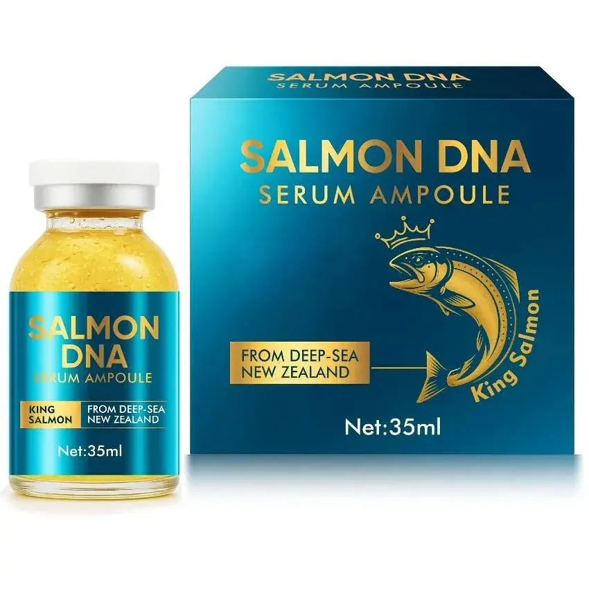 Salmon DNA Serum Ampoule for Skin Repair, Concentrated Anti Aging Formula to Restore Youthful Radiance - 35ml, Marine Dna