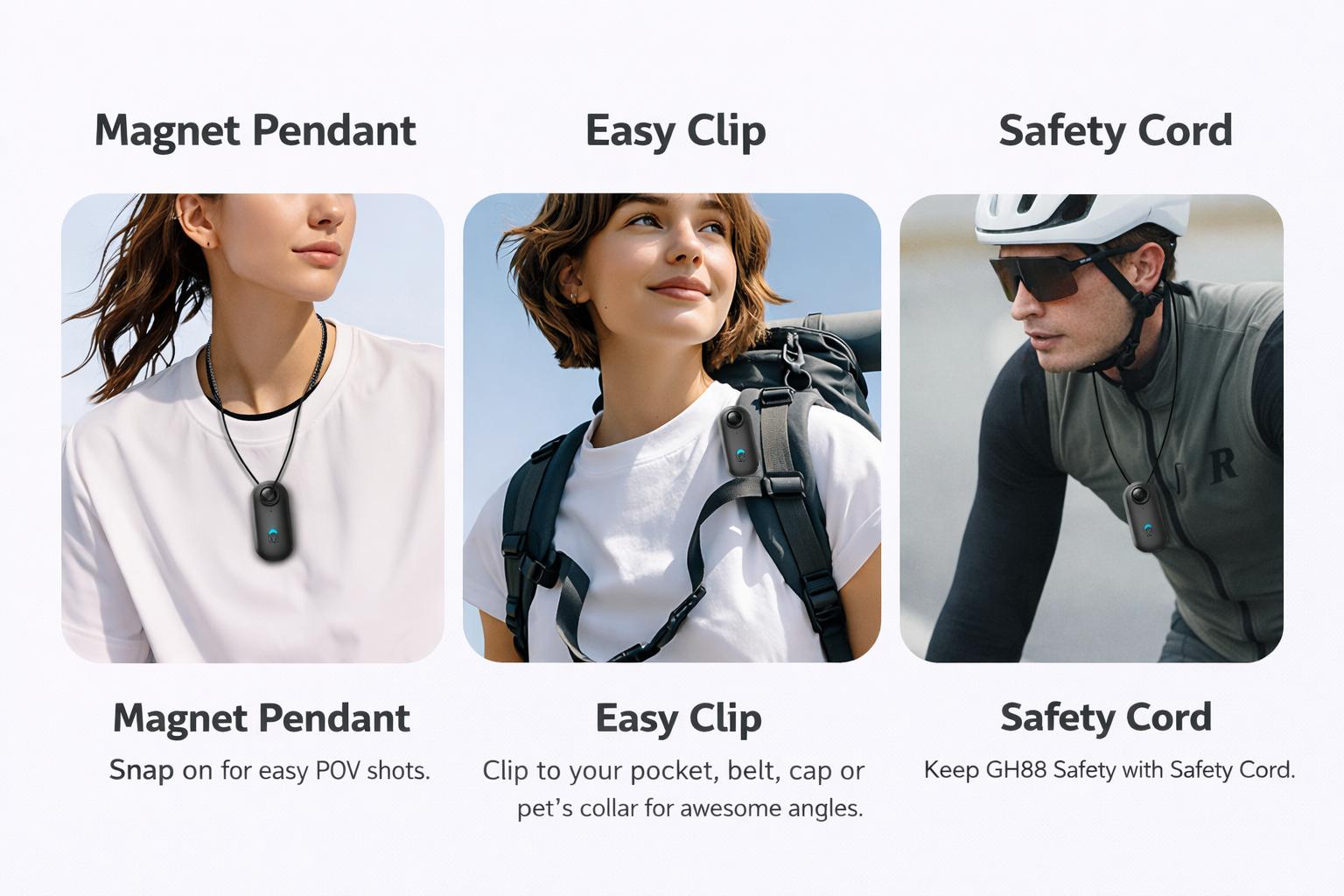 Mini Body Camera 1080P HD – Ultra Portable Pocket Action Cam with 120° Wide Angle | Hands-Free Wearable Camera for Travel, Vlog & Outdoor