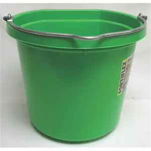 Fortex Industries Inc Flatback Bucket- Mango Green 20 Quart - FB-120 MANGO, Pail, Utility Pail