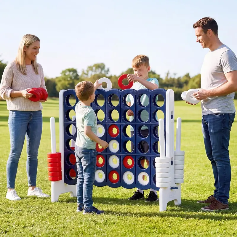 Costzon Jumbo 4-to-Score Giant Game Set, Giant 4 in A Row, Indoor Outdoor Board Game for Kids and Adults, Ideal for Holiday Party & Family Game Fun  Gift Season BlackFriday Friends Giving