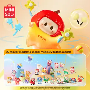 Miniso YOYO Cute Waitou Series Icon Box Figure Blind Box - Anime Collectible Figure, Room Decoration Desk Ornaments, Gifts for Friends
