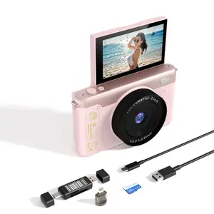 Digital camera 5k,Portable vintage camera,180°digital camera with flip screen,vlogging camera,Compact Travel Camera for Teens