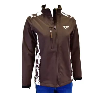 Women's CH Chocolate "Cowprint Accent" Poly Shell Jacket