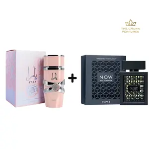 Lattafa Perfumes Yara + Rave Now Eau de Parfum Bundle – 3.4 oz (100ml) | Floral & Fruity Fragrance Set