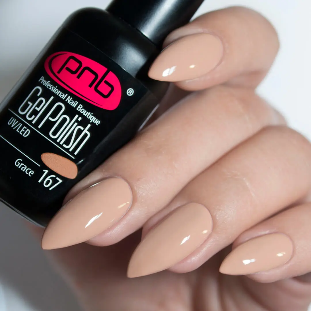 PNB tan gel nail polish 167 Grace