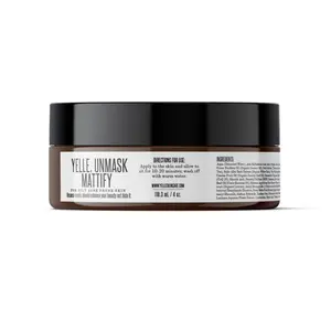 Unmask Mattify Mask with Kaolin Clay and Botanical Oils | Vitamin C, Aloe Barbadensis, Oil-Control Face Mask | 4 oz Skincare Brightening Moisturizer Calming