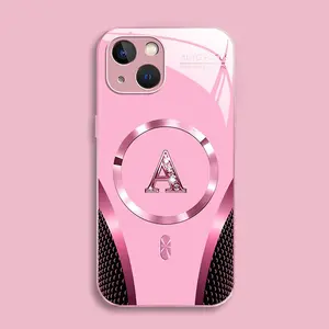 Suitable for [iPhone 13 Mini] high-end MagSafe phone case，Luxury Magnetic Case Shockproof Protective Cover Choose from all 26 letters with Magsafe Support 952