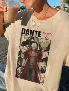 Devil may Cry Dante anime  character unisex tshirt