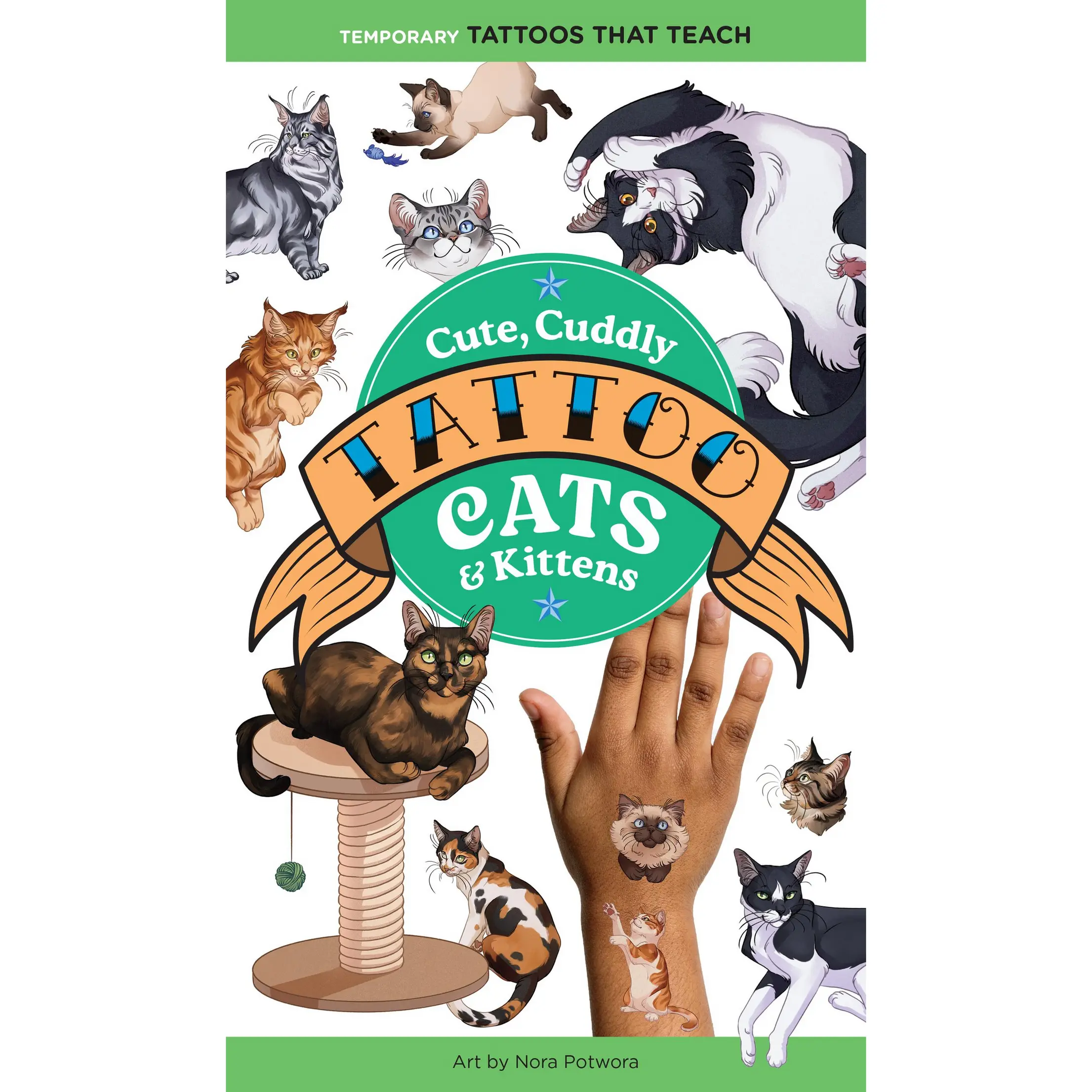 Cute, Cuddly Tattoo Cats & Kittens