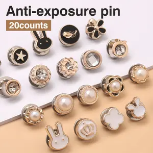 20 Counts Brooch Buttons for Women,suitable for shirts dresses denim hats coats shawls scarves sweaters