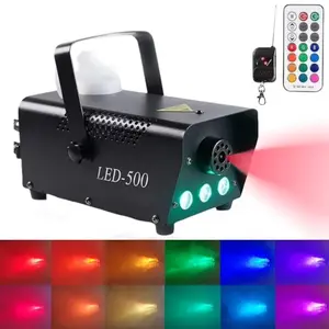 Fog Machine,Smoke Machine with 13 Colorful LED Lights,500W and 3000CFM Smoke Sprayer with Remote,Outdoo&Indoor Fogger for Halloween,Party and Stage Effect