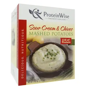 ProteinWise High Protein Mashed Potatoes, Low Carb, Fat-Free, Bariatric & Diabetic Friendly, 7 Servings