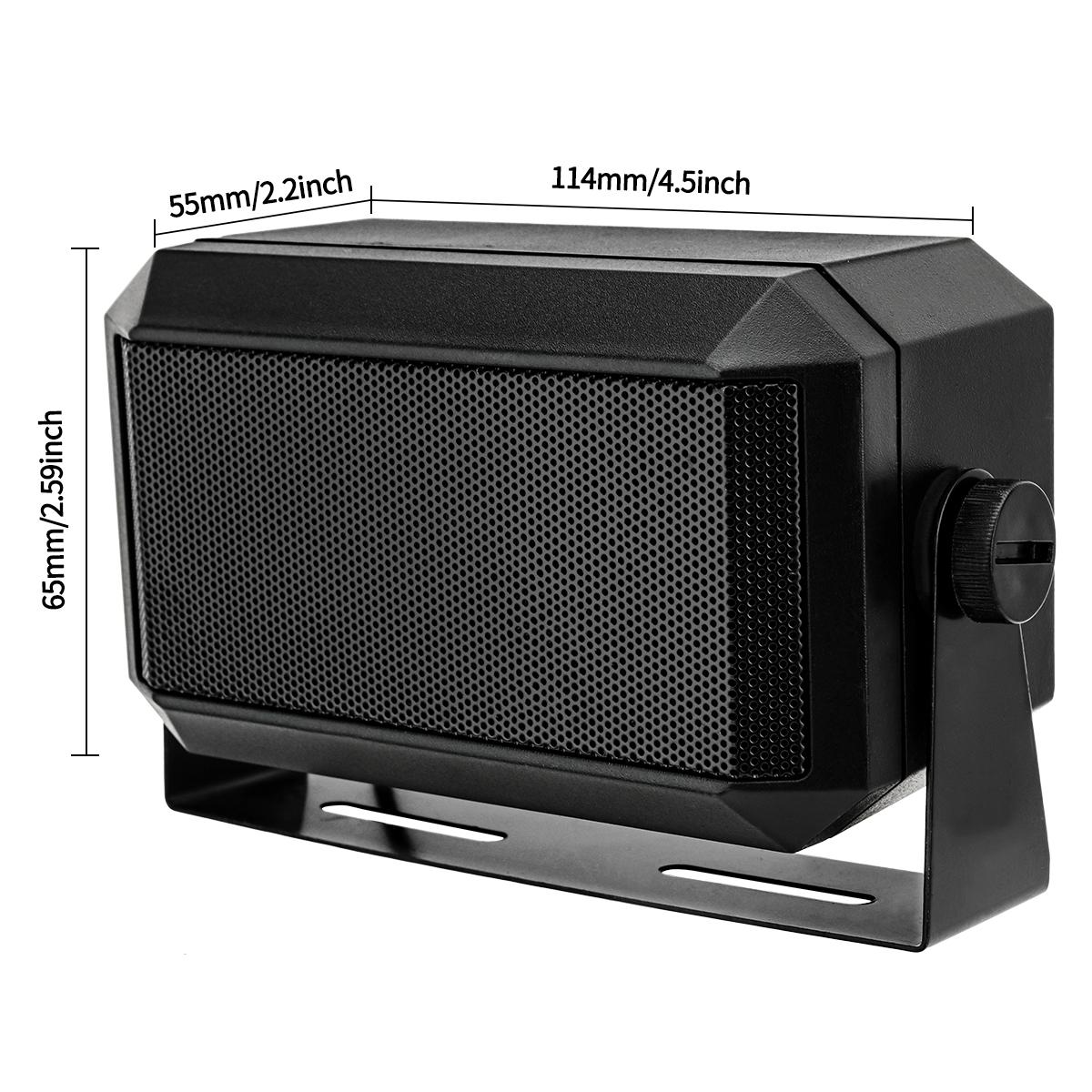Rectangular External Communications Speaker CB Radio Speaker for Ham Radio, External Scanners for All 3.5mm Audio Plug CB Radios and Mobile Radios